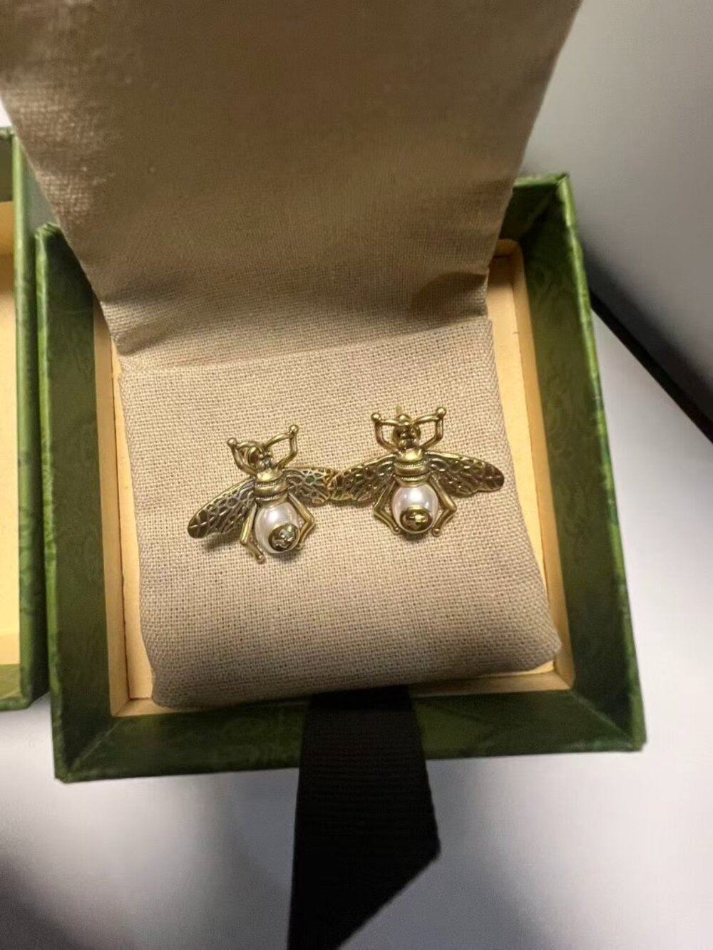 Gucci Bee GG Earrings - New Full Set